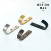 Polished brass wall hook for luxury entryway
