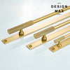 Sleek brass appliance hardware with a minimalist design, enhancing the overall aesthetic of your furniture
