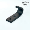 Minimalist mudroom hook with polished finish
