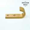 High-end brass wall hook for mudroom organization
