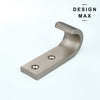 Minimalist mudroom hook with polished finish
