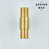 Sleek T knob with a matte brass finish, enhancing the modern aesthetic of your décor
