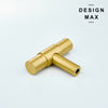 Contemporary brass T knob, designed for a seamless and stylish look
