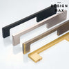 Seamless transition from handle to mounting plate in precision-milled brass