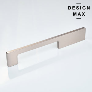 Solid brass Kiron appliance pull with luxurious brushed finish and heavy-duty construction