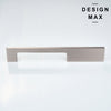 Weighted brass appliance pull with reinforced screw points for commercial-grade use