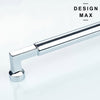 Stainless steel commercial kitchen with matching Knox nickel hardware