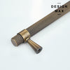 Functional brass cabinet knobs with a comfortable grip, perfect for everyday use
