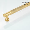 Knurled Essence Solid Brass Cabinet Pull_2