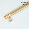 Knurled Essence Solid Brass Cabinet Pull_5