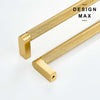 Brass cabinet knobs and pulls, perfect for adding a touch of luxury to your kitchen.
