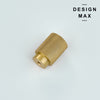 Sleek solid brass knob enhancing modern interior decor
