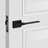 modern door hardware, brass passage lever
