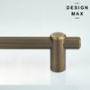 Polished brass cabinet pull enhancing modern interiors
