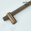 Stylish and functional brass pull for cabinet upgrades
