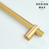 Polished brass appliance pull with a timeless aesthetic
