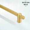 Classic appliance pull with an antique brass look
