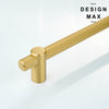 Classic appliance pull with an antique brass look
