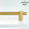 High-quality solid brass cabinet pull with a timeless look
