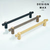 Stylish and functional brass pull for cabinet upgrades
