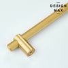 Durable cabinet pull made from premium solid brass
