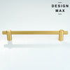 Solid brass cabinet pull with a classic yet modern aesthetic
