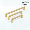 Solid brass cabinet pull with a classic yet modern aesthetic
