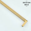 Modern solid brass pull ideal for drawers and cupboards
