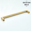 Elegant cabinet pull in polished brass for sleek interiors
