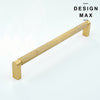 Elegant cabinet pull in polished brass for sleek interiors
