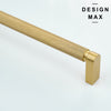 Smooth and polished brass pull for all cabinet styles
