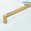 Smooth and polished brass pull for all cabinet styles
