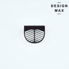 Modern leaf-style bronze pull by Design Max  
