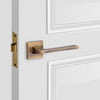 modern door handle, Design Max, solid brass passage set