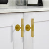 Elegant brass cabinet knob with a polished finish