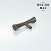 Brass T knob with sleek, modern design