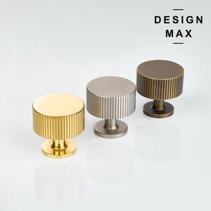 Sleek black metal knobs with a matte finish, perfect for creating a modern and sophisticated look in any room
