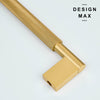 Versatile brass appliance pulls, suitable for both kitchen and bathroom cabinetry
