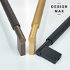 Unique brass appliance pulls with a geometric design, adding a touch of personality to your space
