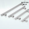 Versatile brass pull for kitchen, bathroom, and furniture
