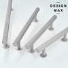 Modern cabinet pull crafted from solid brass
