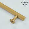 Contemporary brass pull for furniture and cabinets
