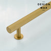 Stylish and functional brass pull for cabinet upgrades
