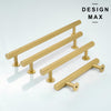 Minimalist solid brass pull designed for modern homes
