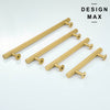 Refined solid brass cabinet pull for elegant decor
