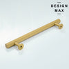 High-quality solid brass cabinet pull with a timeless look
