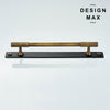 Contemporary brass cabinet pull, bringing a sleek modern touch to your décor
