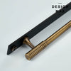 Classic brass cabinet pull with a brushed finish, offering both elegance and durability
