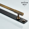 Classic brass cabinet pull, offering a timeless look for both kitchen and bathroom designs
