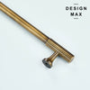 Sleek and modern brass pull, perfect for updating any room with a contemporary feel
